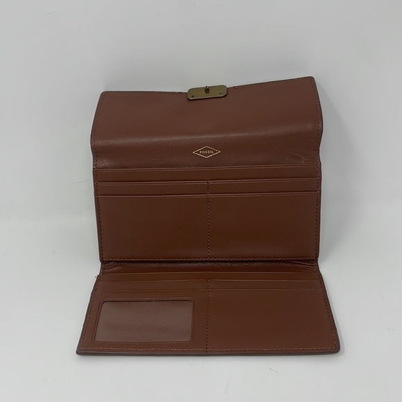 Fossil Brown Leather Folding Wallet - Picture 4 of 10